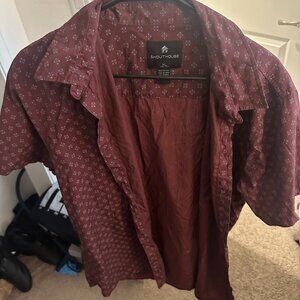 Mens Dress Shirt Casual Micro Print